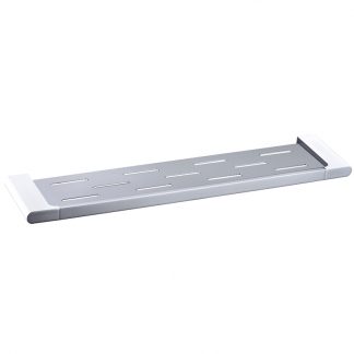 METAL SHELF Chrome & White
