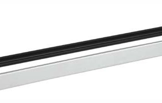Sleek Double Towel Rail - 600mm (Black / Chrome)