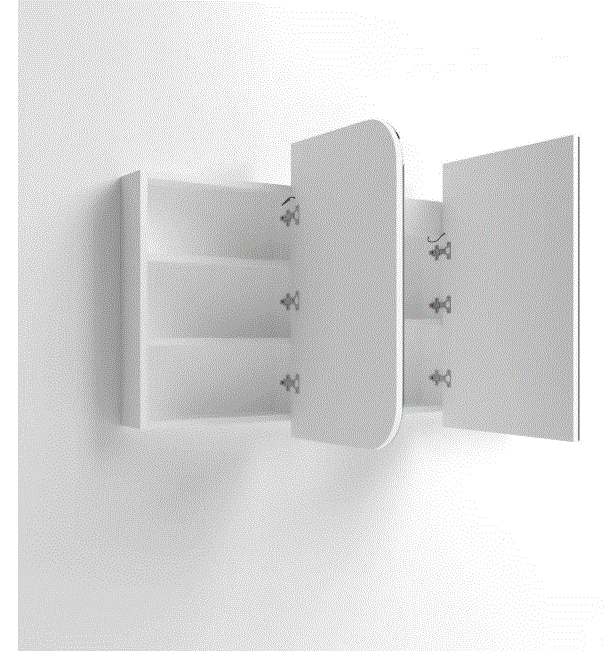 LED Newport 1500(W)x750(H) White Shaving Cabinet - Premium Edition