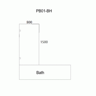 Bath Single Panel 800*1500