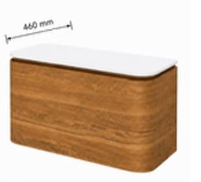 VAD9001-900mm Curve wall hung vanity